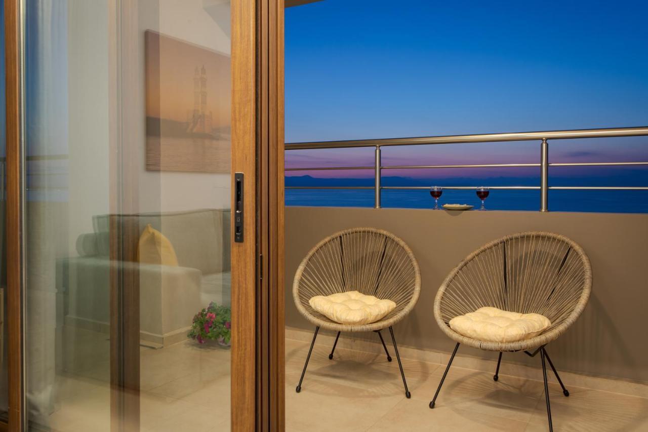 Overview Chania With Sea View And Amazing Sunset Exterior foto